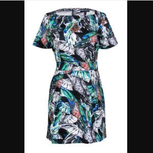 French Connection Stretch Print Sheath Mini Dress